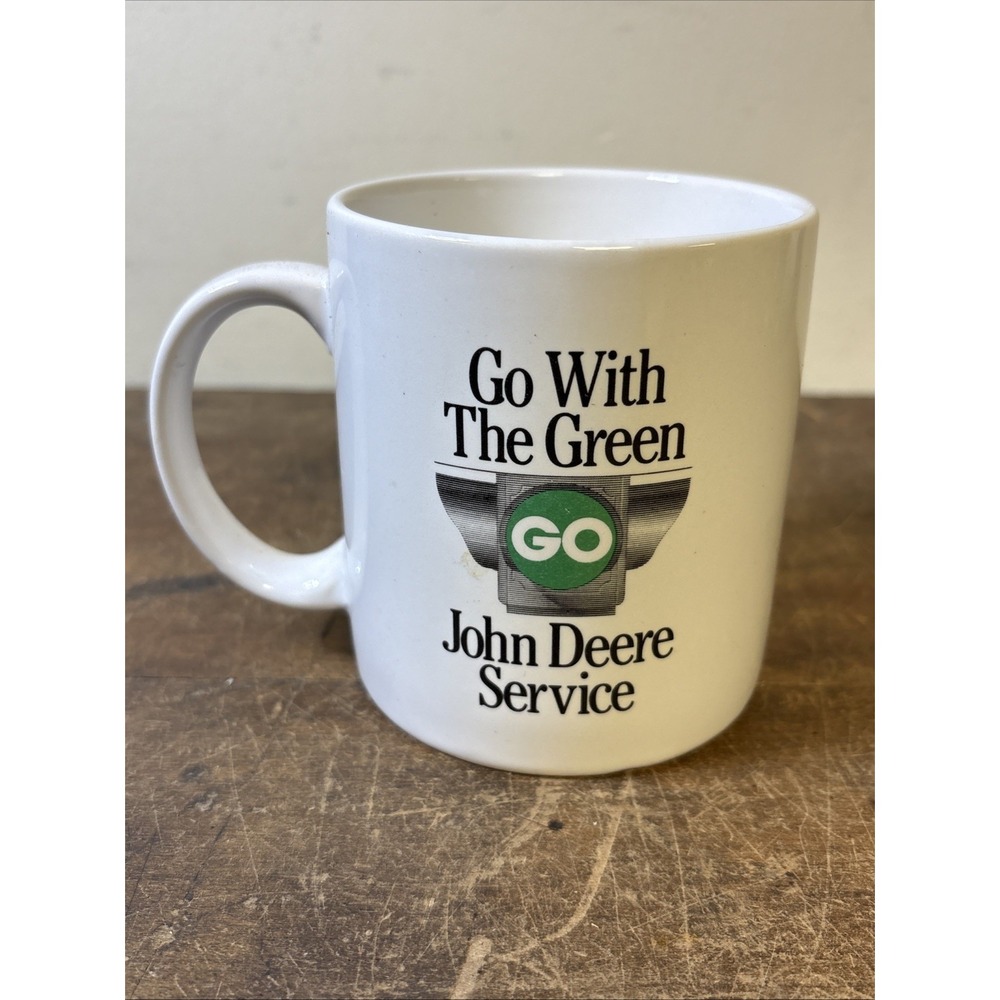 Vintage John Deere Service Coffee Mug Model D Tractor 1924-1953 Go With Green